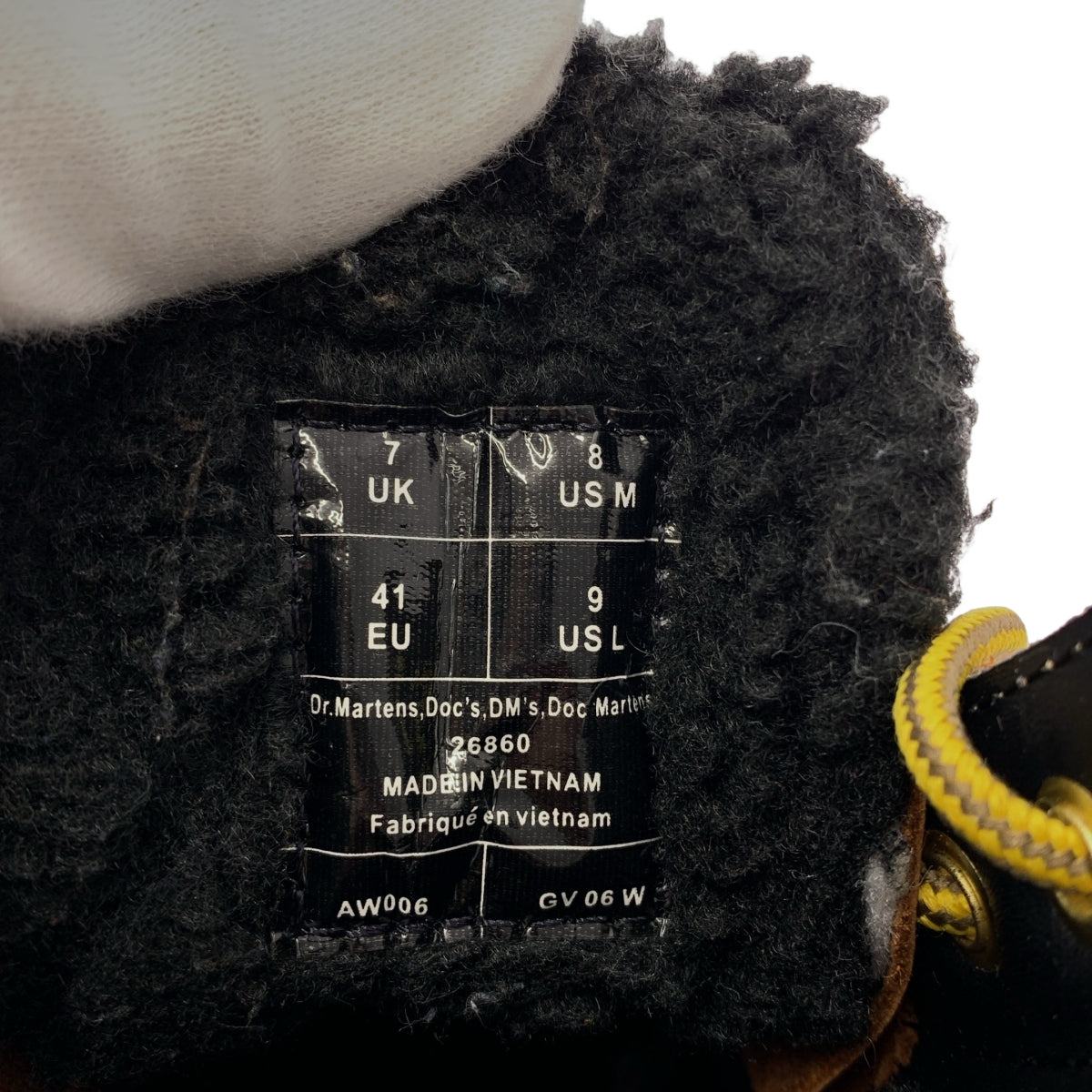 Dr.Martens / ドクターマーチン | WINTER GRIP ウィンターグリップ レザー 裏ボア 8ホール レースアップブーツ | UK7 | メンズ