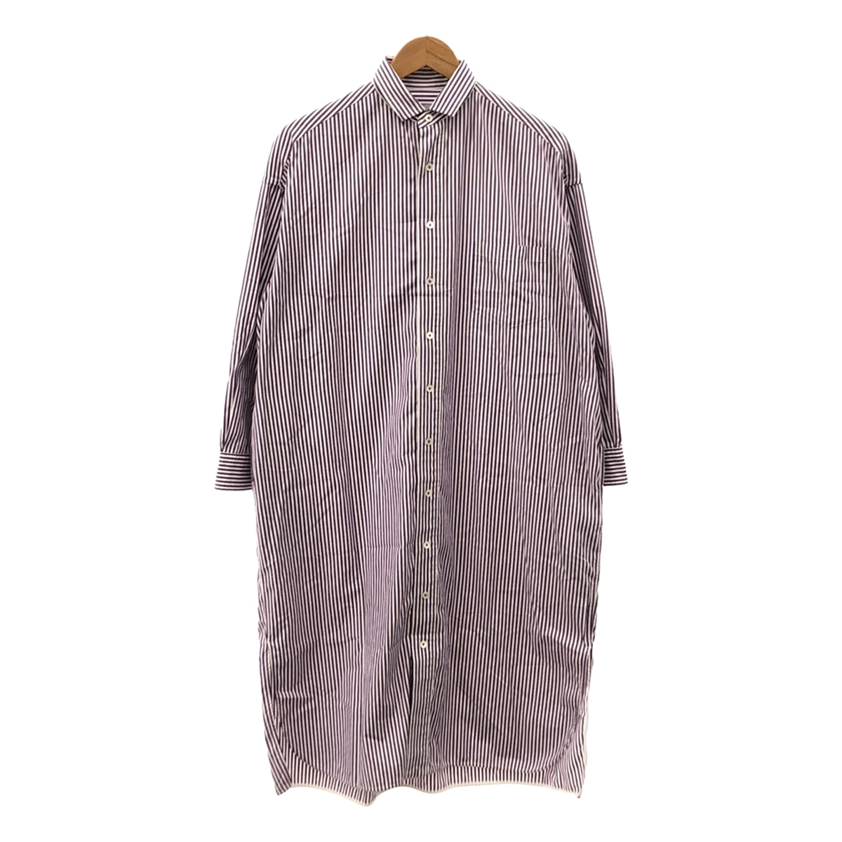 [Good Condition] TICCA / Tikka | Square Big Long Shirt | F | Purple | Women's