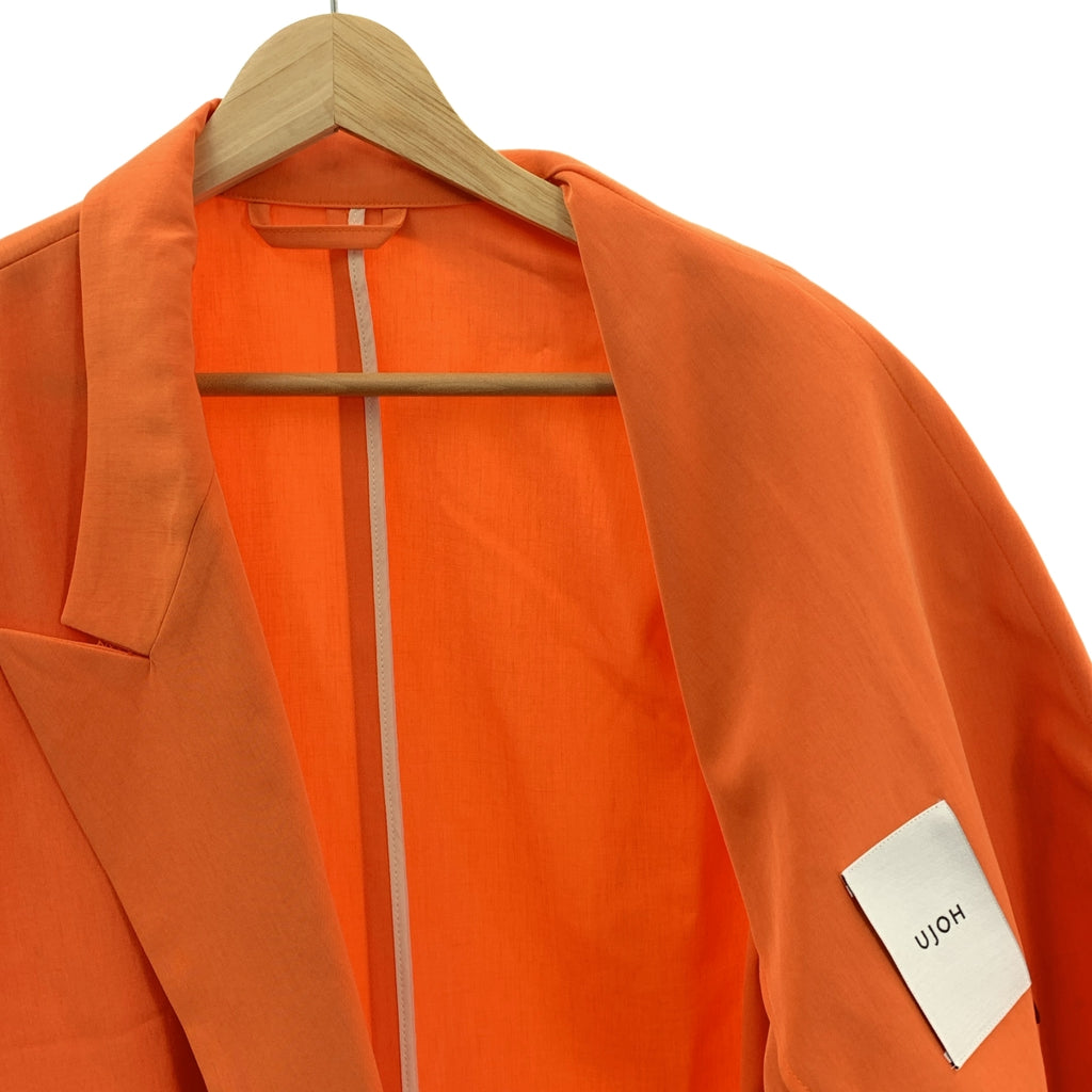 【美品】  UJOH / ウジョー | Gathered Hole Jacket ギャザー ジャケット | 2 | オレンジ | レディース
