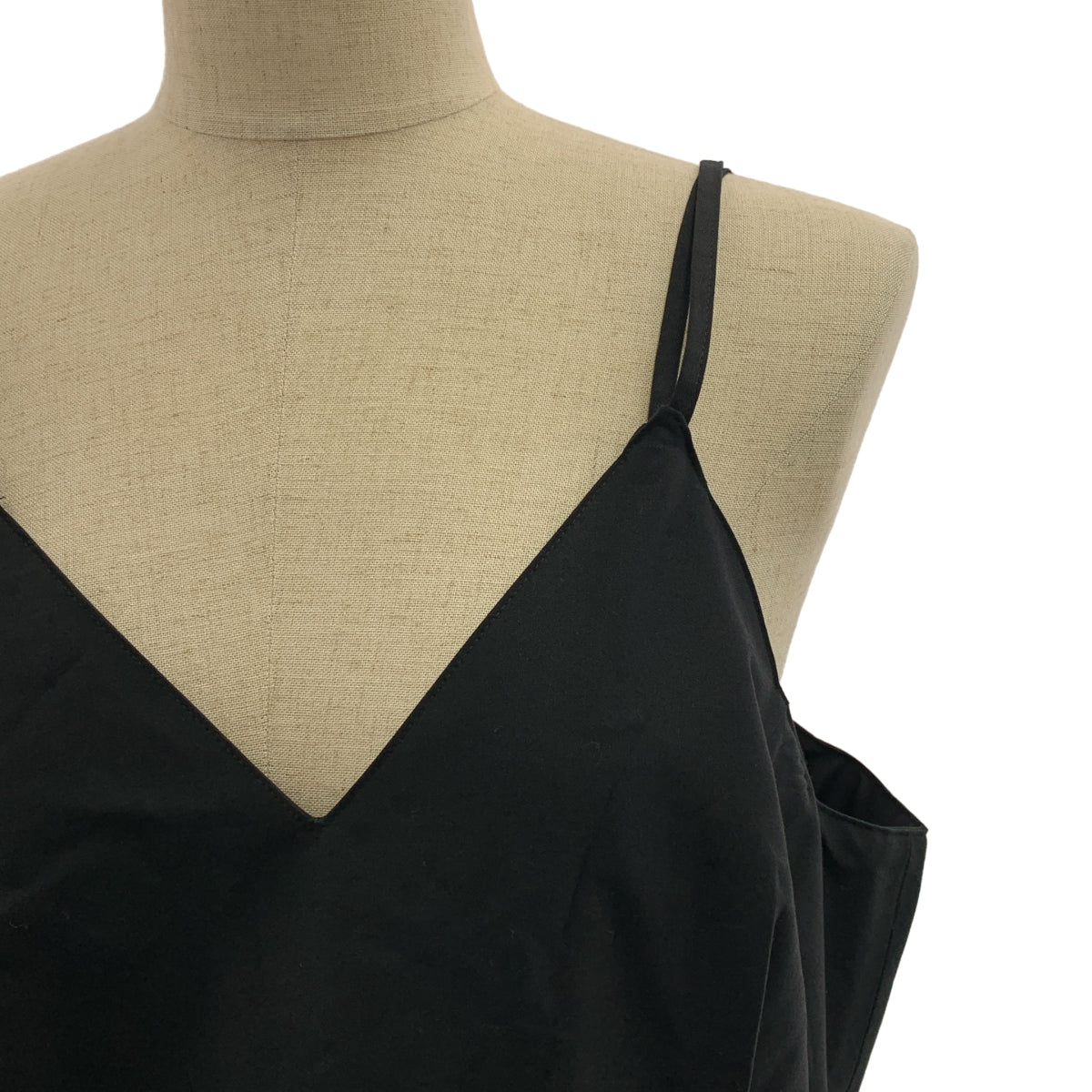 【美品】  foufou / フーフー | gather camisole dress キャミソール ドレス ワンピース | 1 | ブラック | レディース