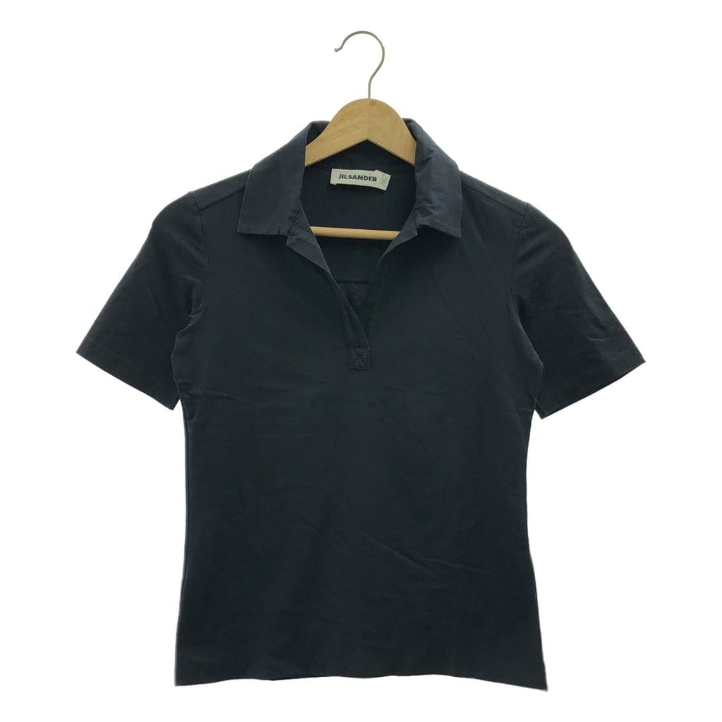 JIL SANDER / ジルサンダー | コットン ストレッチ ポロシャツ | S | メンズ