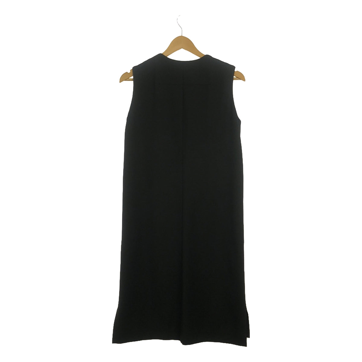 ASTRAET | Satin-switched shoulder zip sleeveless dress | 1 | Black | Women's