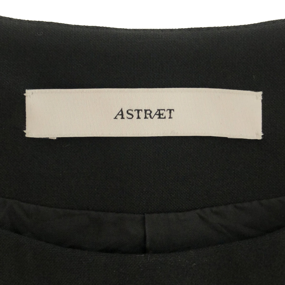 ASTRAET | Satin-switched shoulder zip sleeveless dress | 1 | Black | Women's