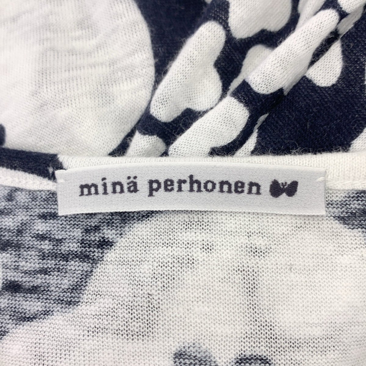 【美品】  mina perhonen / ミナペルホネン | 2024SS | hanaco ハナコ / カットソードレス 花柄 ワンピース | 36 | ネイビー | レディース