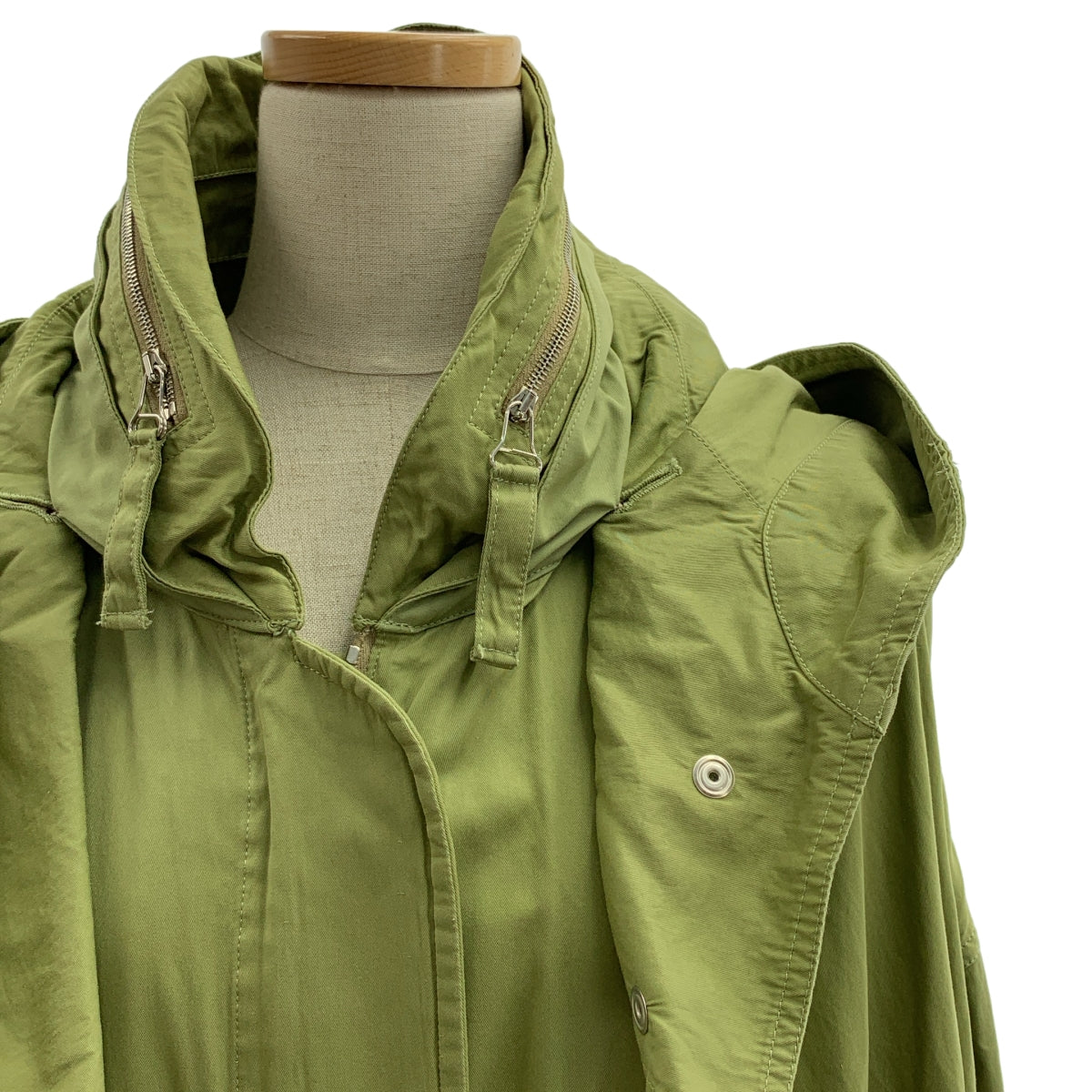 STELLA McCARTNEY | 超大抽繩軍裝風外套，附可拆式風帽 | 尺寸 38 | 女款