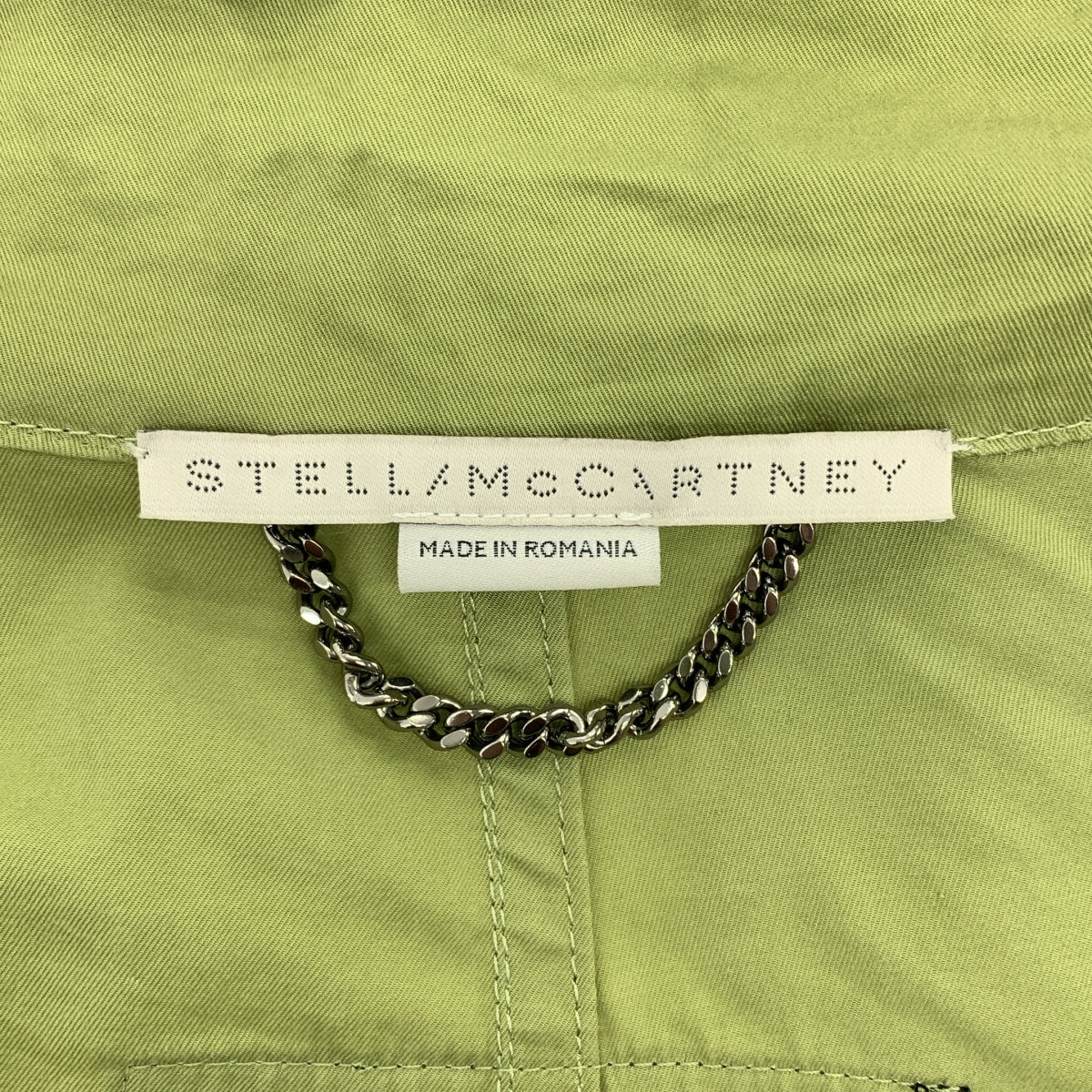 STELLA McCARTNEY / ステラマッカートニー | オーバーシルエット ドローストリング ミリタリー モッズコート / フード着脱可 | 38 | レディース
