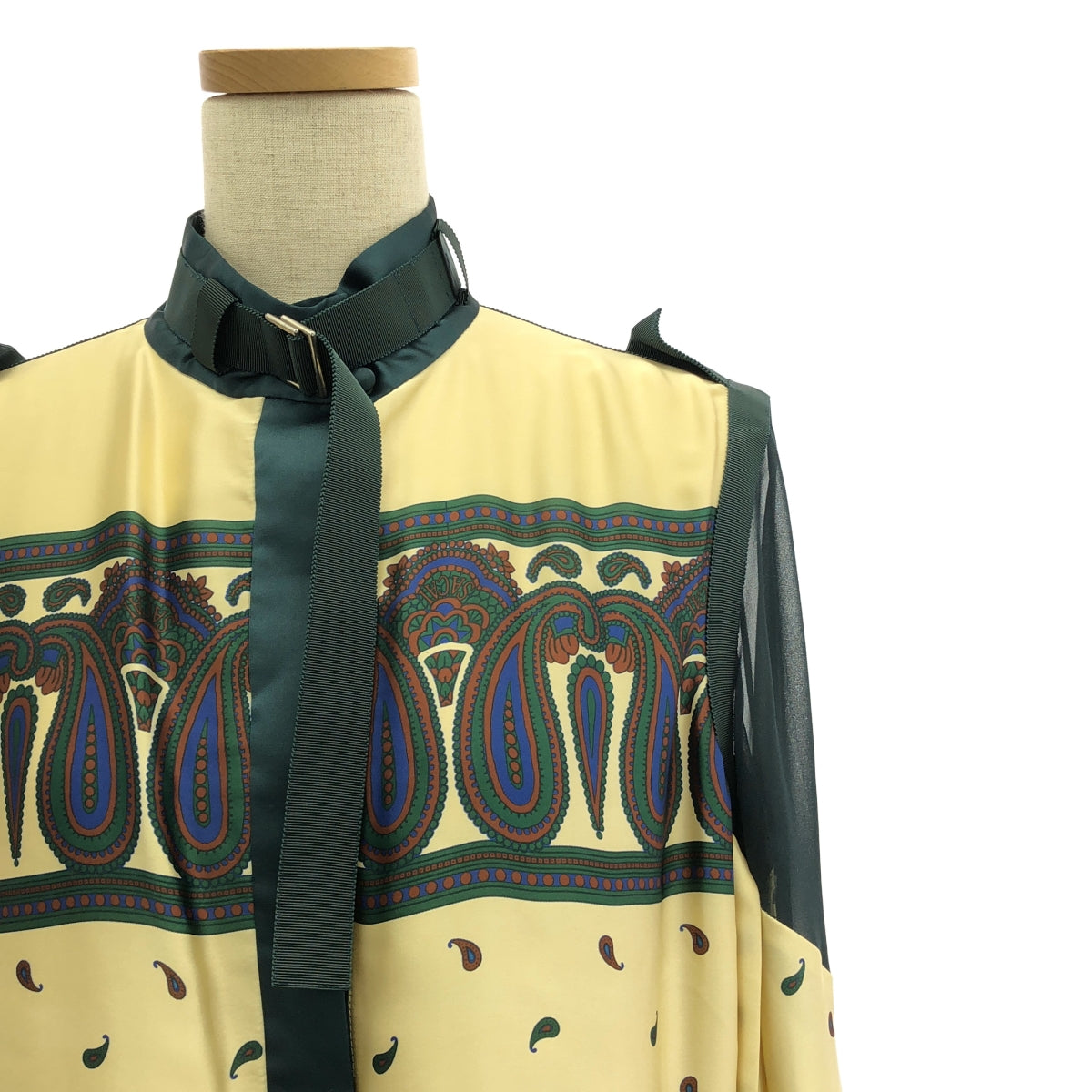 sacai / 사카이 | Paisley Printed Dress 페이즐리 프린트 / 주름 드레스 원피스 | 1 | 여성