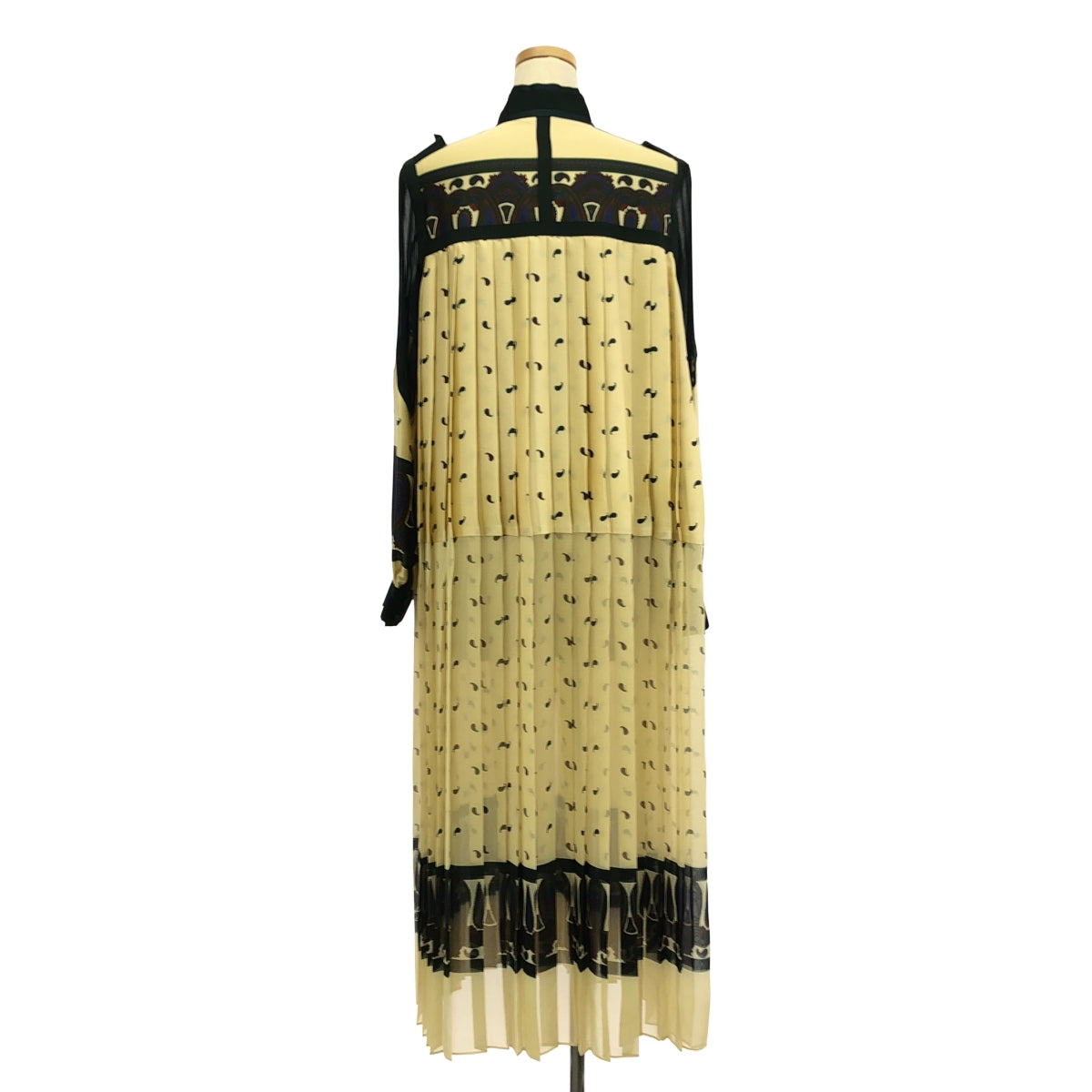sacai / 사카이 | Paisley Printed Dress 페이즐리 프린트 / 주름 드레스 원피스 | 1 | 여성