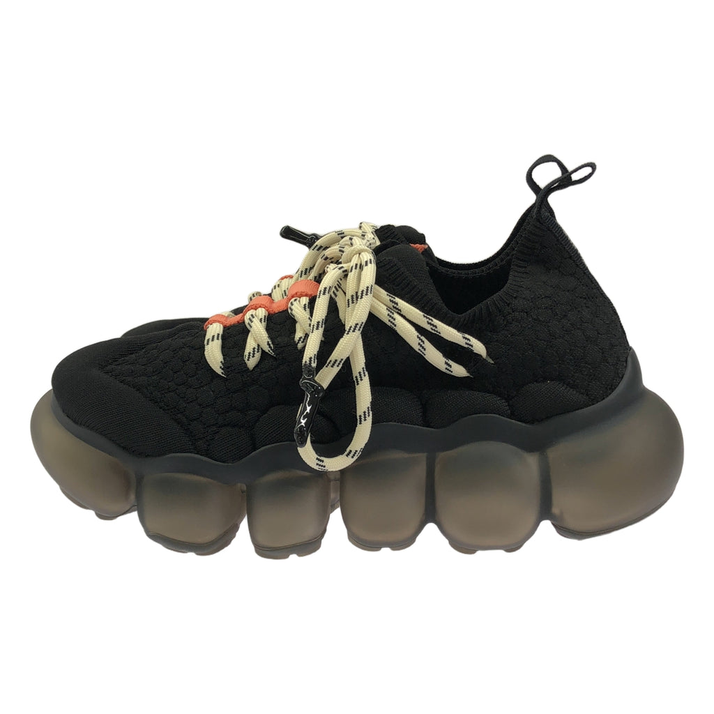【美品】  JEWELRY / ジュエリー | × BERNHARD WILLHELM / BUBBLE SUFACE TRAINER / レースアップ スニーカー | 25.5 | ブラック | レディース
