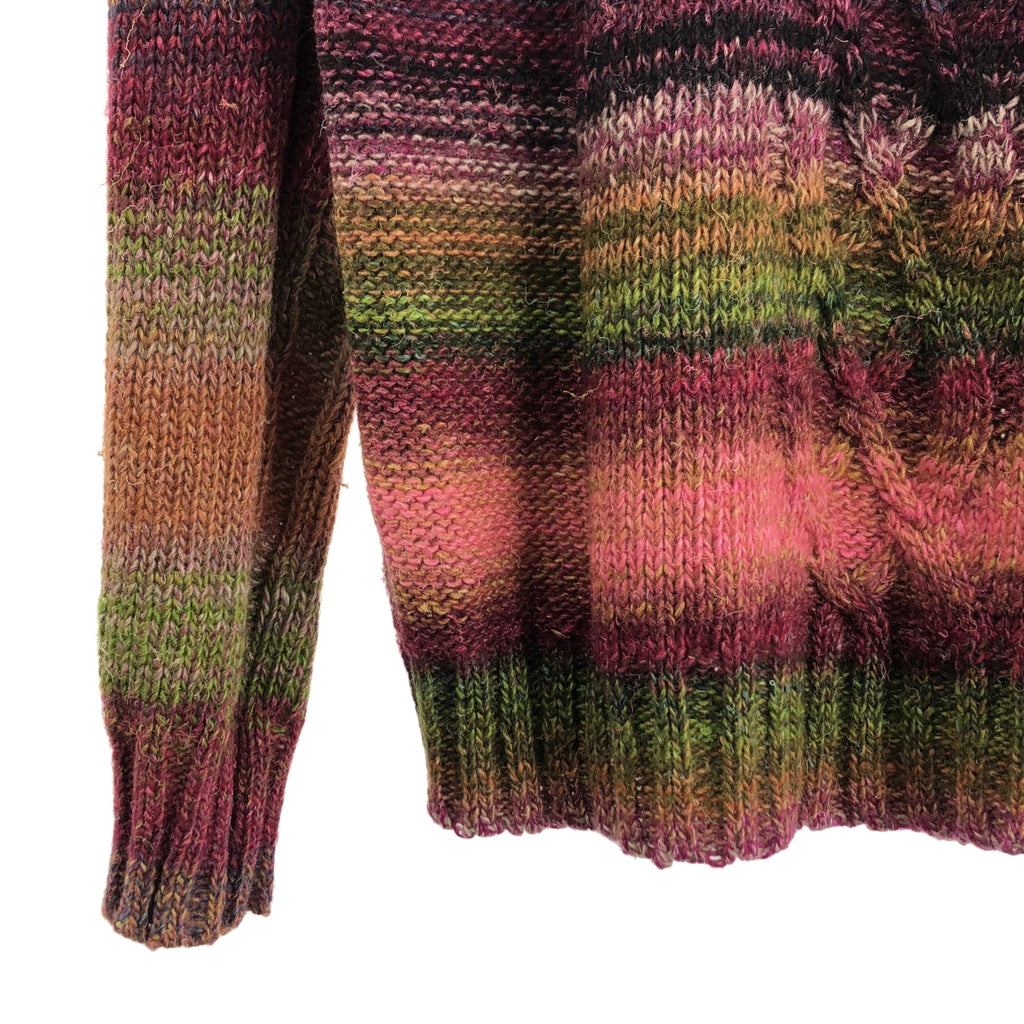 德賴斯·範諾頓 | 羊毛漸變絞花高領毛衣 | M碼 | 男士