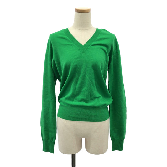 BOTTEGA VENETA | Wool rib knit pullover | M | Green | Women's