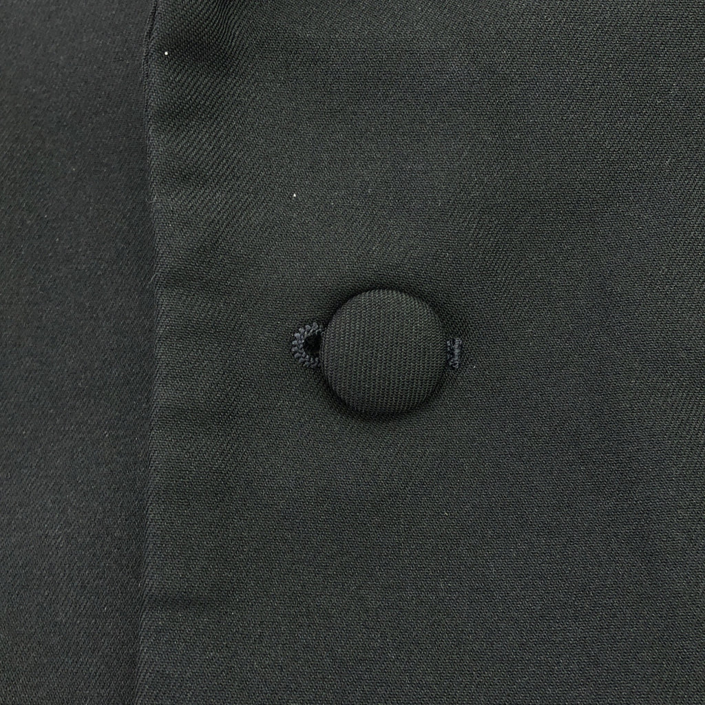 COMME des GARCONS HOMME DEUX / コムデギャルソンオムドゥ | 2017AW | ウール 染め加工 ノーカラージャケット / 柄裏地付き | S | ブラック | メンズ