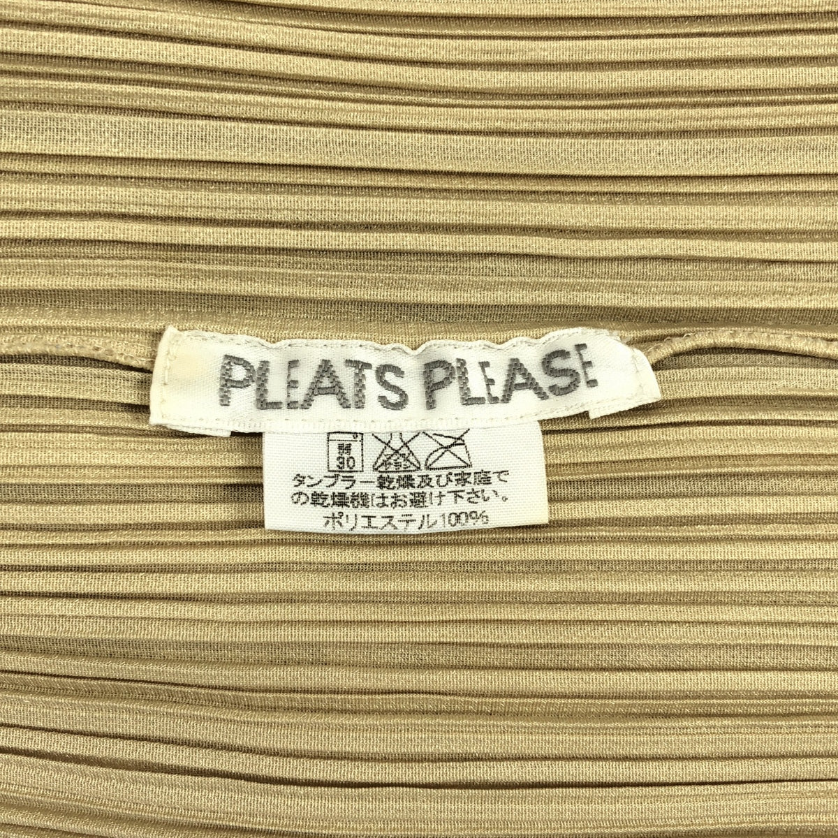PLEATS PLEASE ISSEY MIYAKE / プリーツプリーズイッセイミヤケ | ハイネック プルオーバー トップス | 3 | ベージュ | レディース