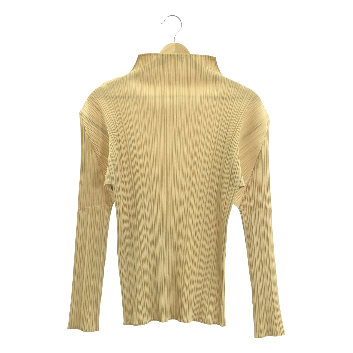 PLEATS PLEASE ISSEY MIYAKE / プリーツプリーズイッセイミヤケ | ハイネック プルオーバー トップス | 3 | ベージュ | レディース