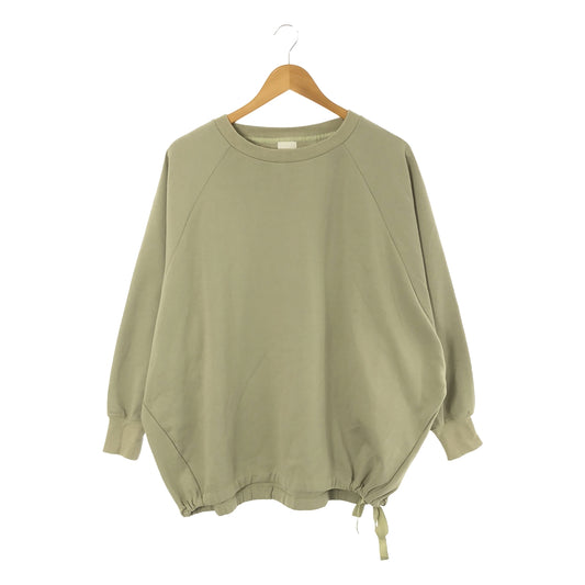 Spick and Span | 2021SS | Double Air Cardboard Dolman Sweatshirt | F | Green | Women's