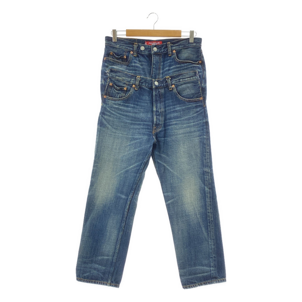 JUNYA WATANABE MAN / ジュンヤワタナベマン | 2025SS | ×Levi's リーバイス / ダブルウエスト ドッキング デニムパンツ | M | メンズ
