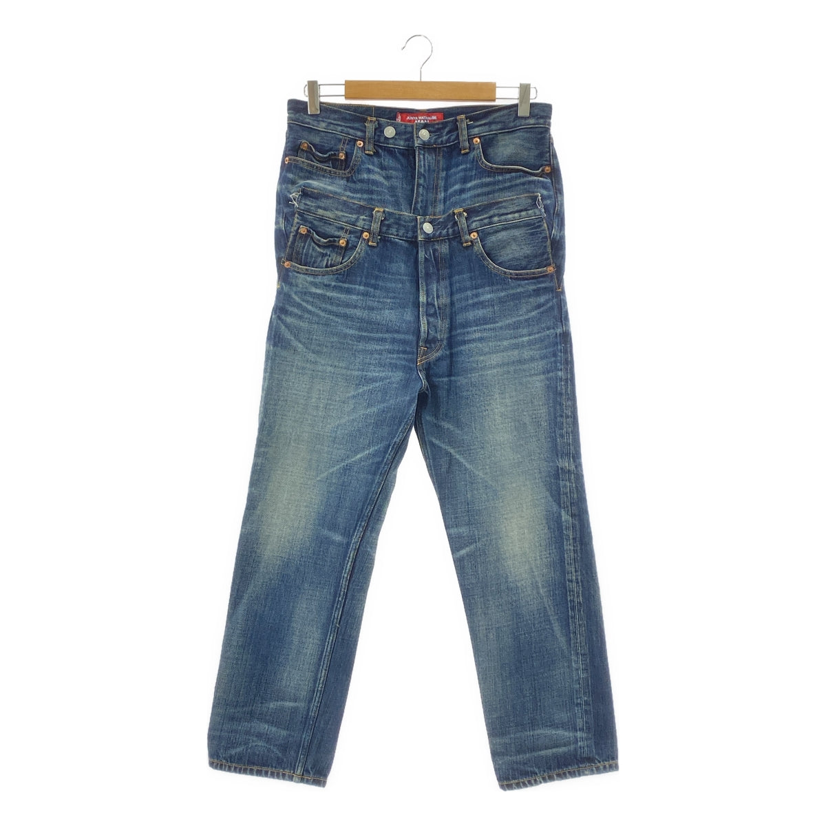 [狀況極佳] JUNYA WATANABE MAN | 2025 春夏 | x Levi's | 雙腰對接牛仔褲 | M碼 | 靛藍 | 男款