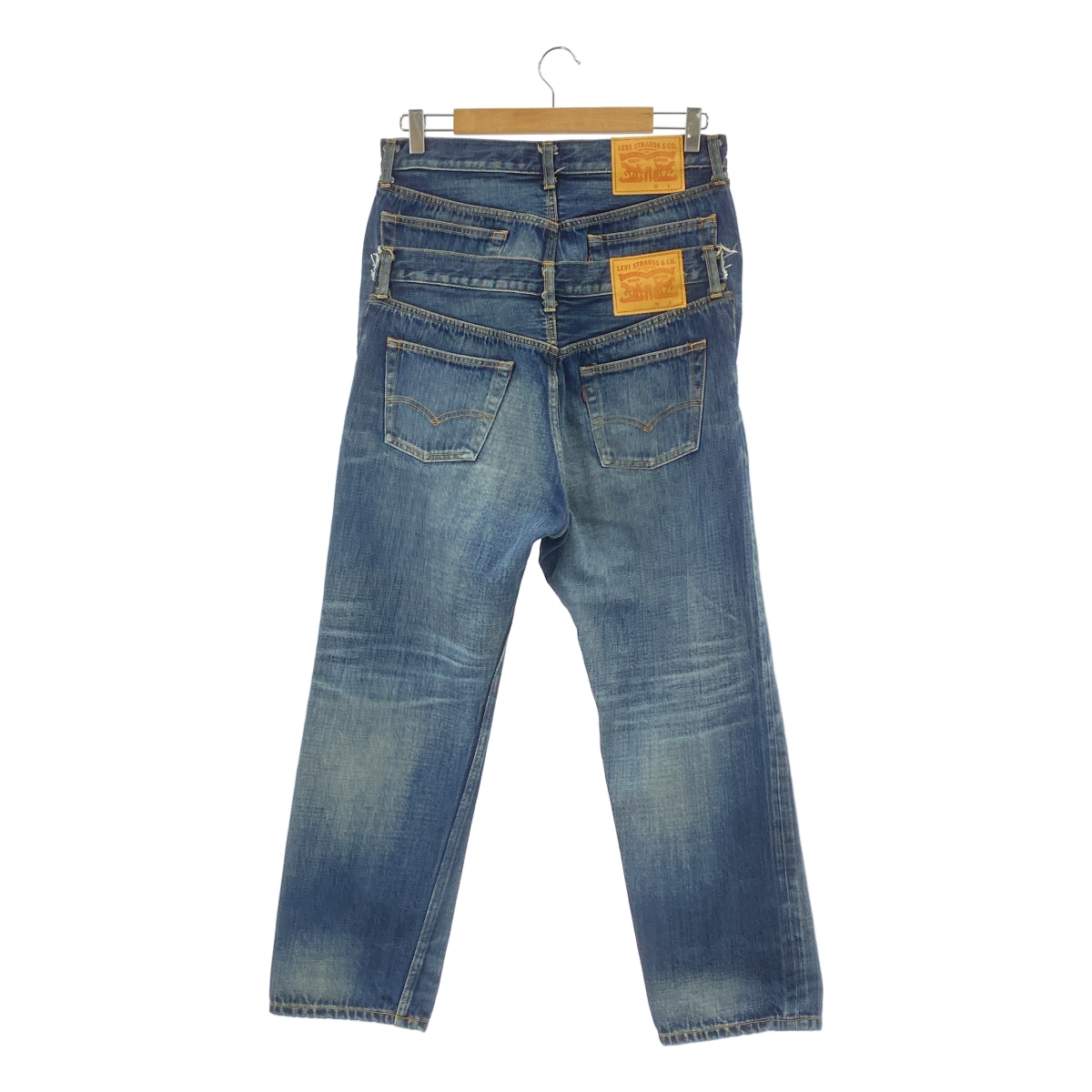 [狀況極佳] JUNYA WATANABE MAN | 2025 春夏 | x Levi's | 雙腰對接牛仔褲 | M碼 | 靛藍 | 男款