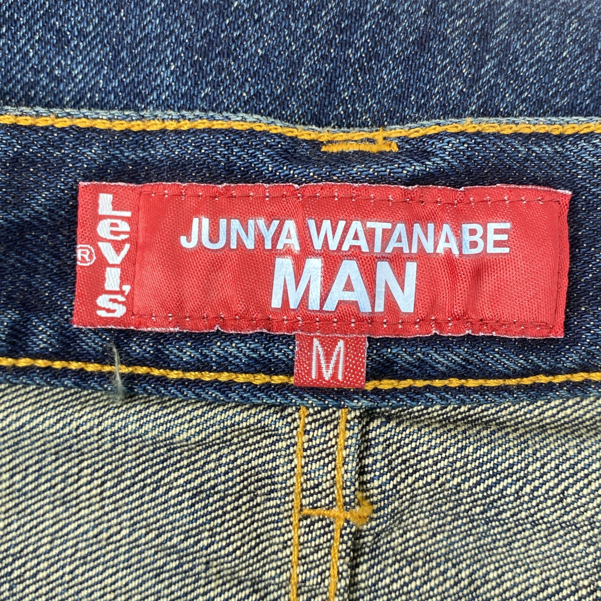 【美品】  JUNYA WATANABE MAN / ジュンヤワタナベマン | 2025SS | ×Levi's リーバイス / ダブルウエスト ドッキング デニムパンツ | M | インディゴ | メンズ