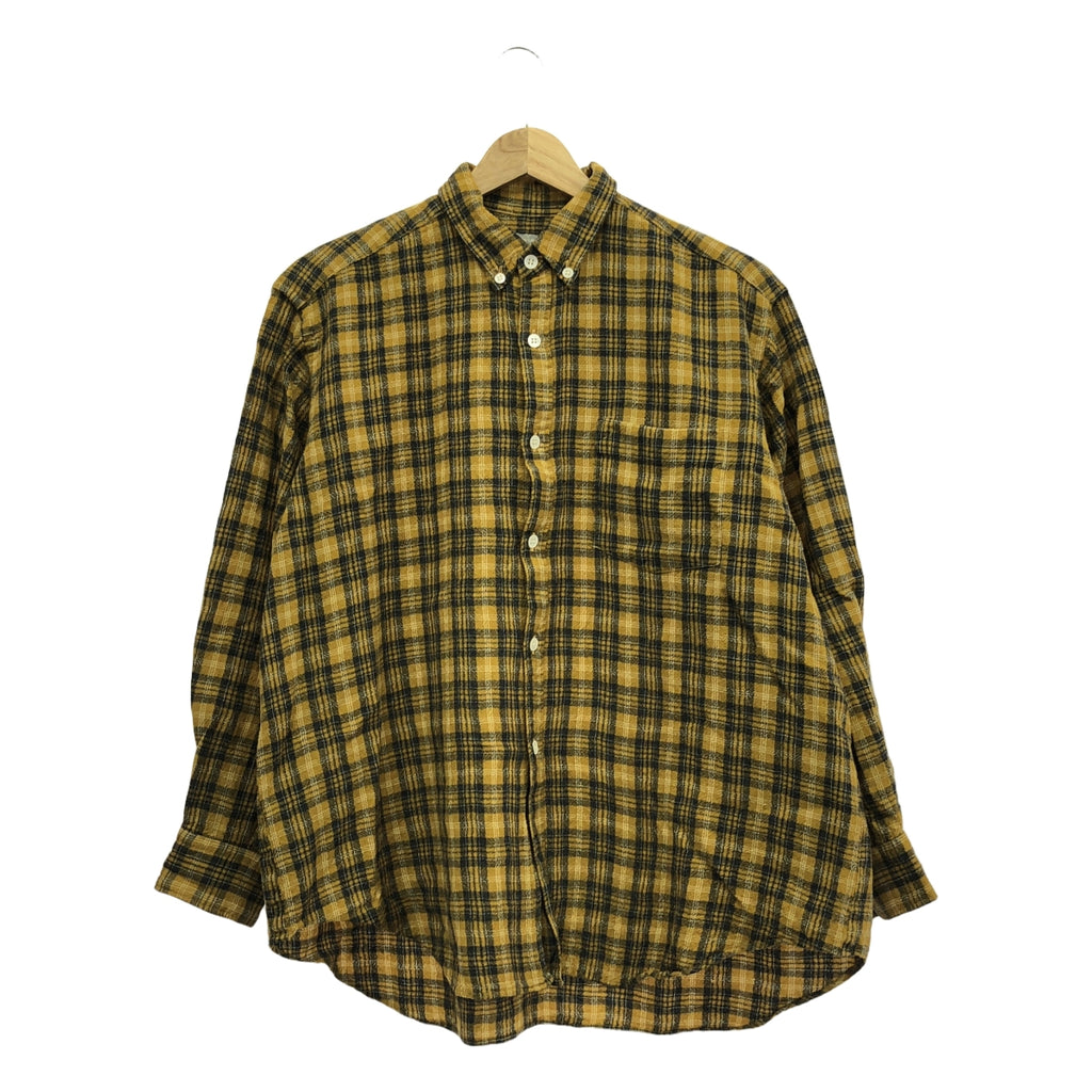 COMME des GARCONS HOMME / コムデギャルソンオム | 90s～ / AD1989 | 1980s | コットン ジャガード ボタンダウンシャツ | イエロー/グレー系 | メンズ