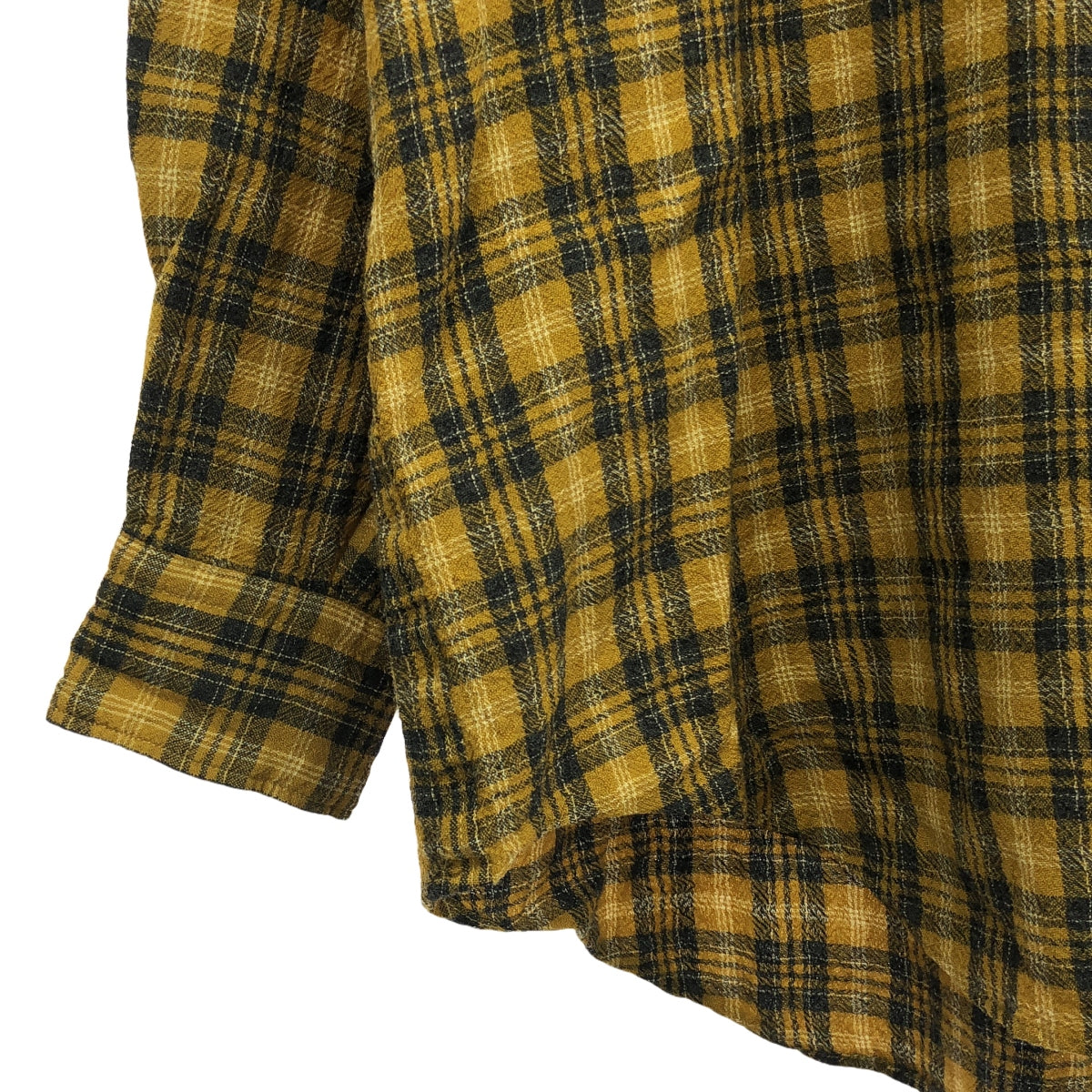 COMME des GARCONS HOMME | 90年代~ / AD1989 | 80年代 | 棉質提花羈扣襯衫 | 黃色/灰色 | 男款