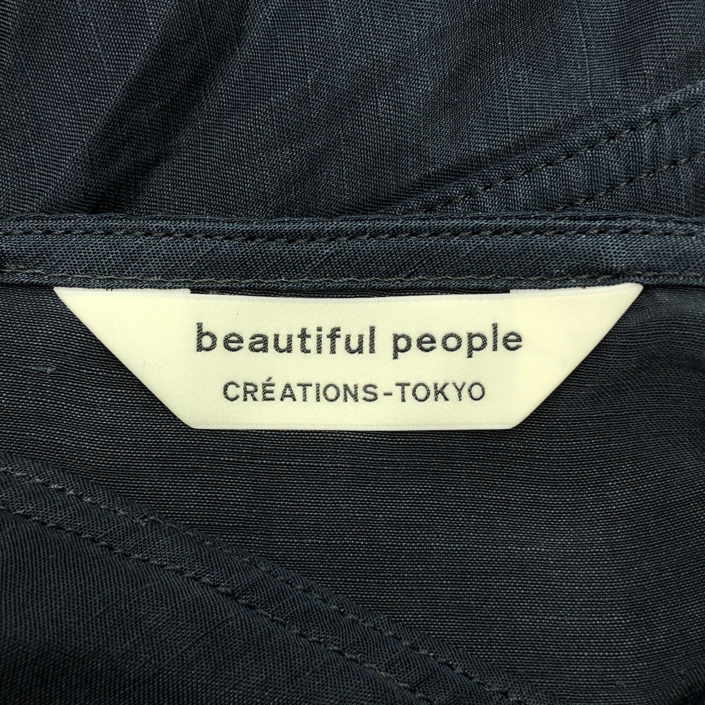beautiful people / ビューティフルピープル | acetatelinen garment dyed pilot jumpsuit パイロット ジャンプスーツ | 36 |