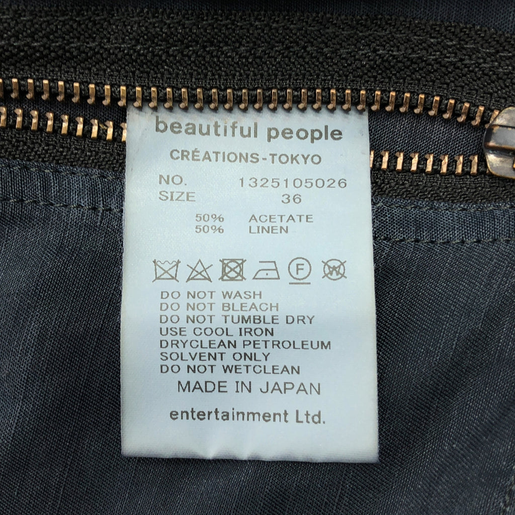 beautiful people / ビューティフルピープル | acetatelinen garment dyed pilot jumpsuit パイロット ジャンプスーツ | 36 |