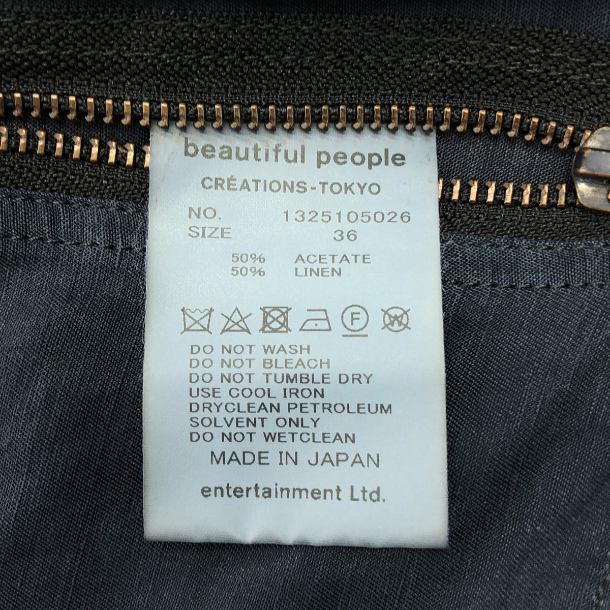 beautiful people / ビューティフルピープル | acetatelinen garment dyed pilot jumpsuit パイロット ジャンプスーツ | 36 |