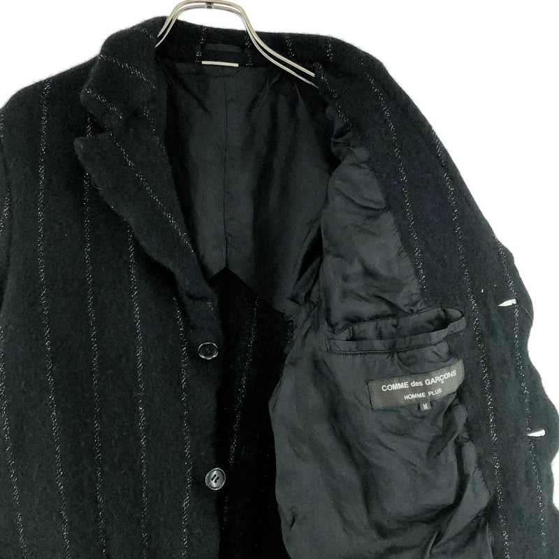 COMME des GARCONS HOMME PLUS / コムデギャルソンオムプリュス | 2025AW | ウール縮絨 ラメストライプ テーラードジャケット | M | メンズ
