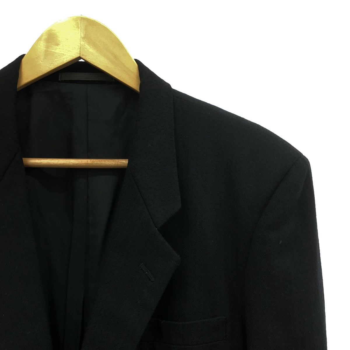 COMME des GARCONS HOMME | AD1988 | Jacquard wool set-up 2B jacket and 2-pleat slacks | S | Black | Men's