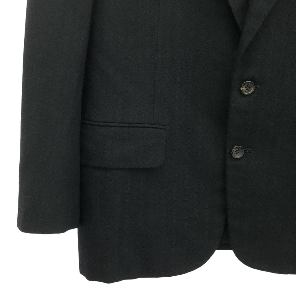 COMME des GARCONS HOMME |西元1988年 |提花羊毛設定 2B 外套與 2 褶休閒褲 | S |黑色 |男士