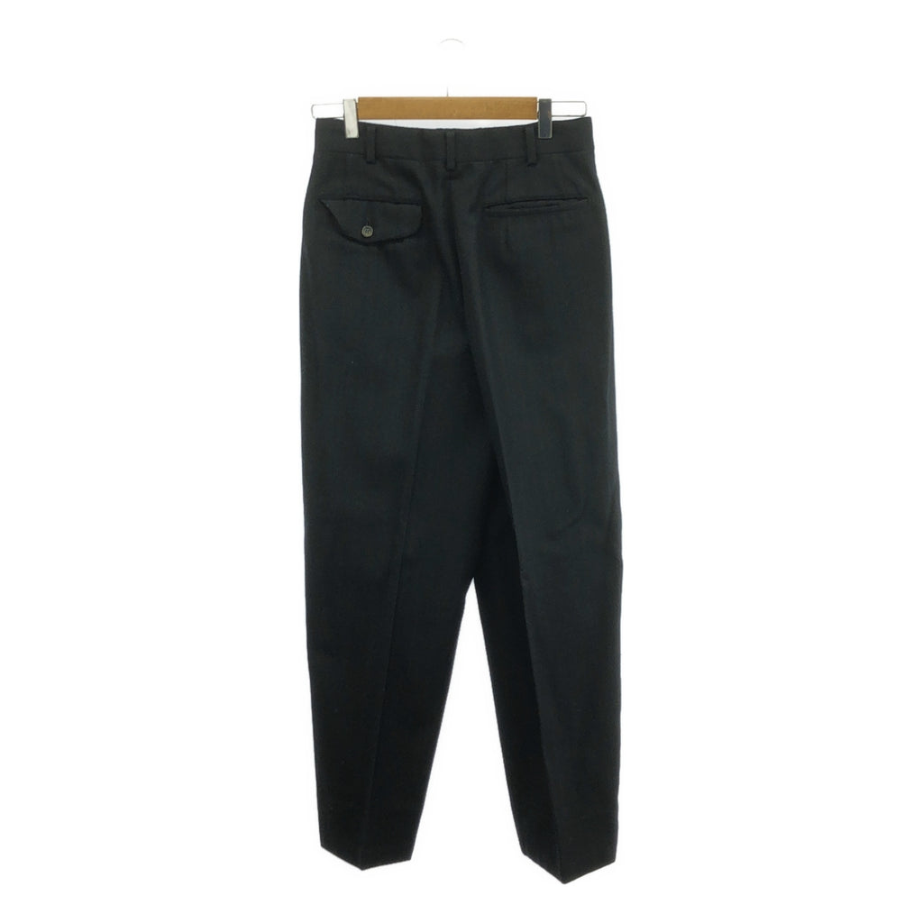 COMME des GARCONS HOMME |西元1988年 |提花羊毛設定 2B 外套與 2 褶休閒褲 | S |黑色 |男士