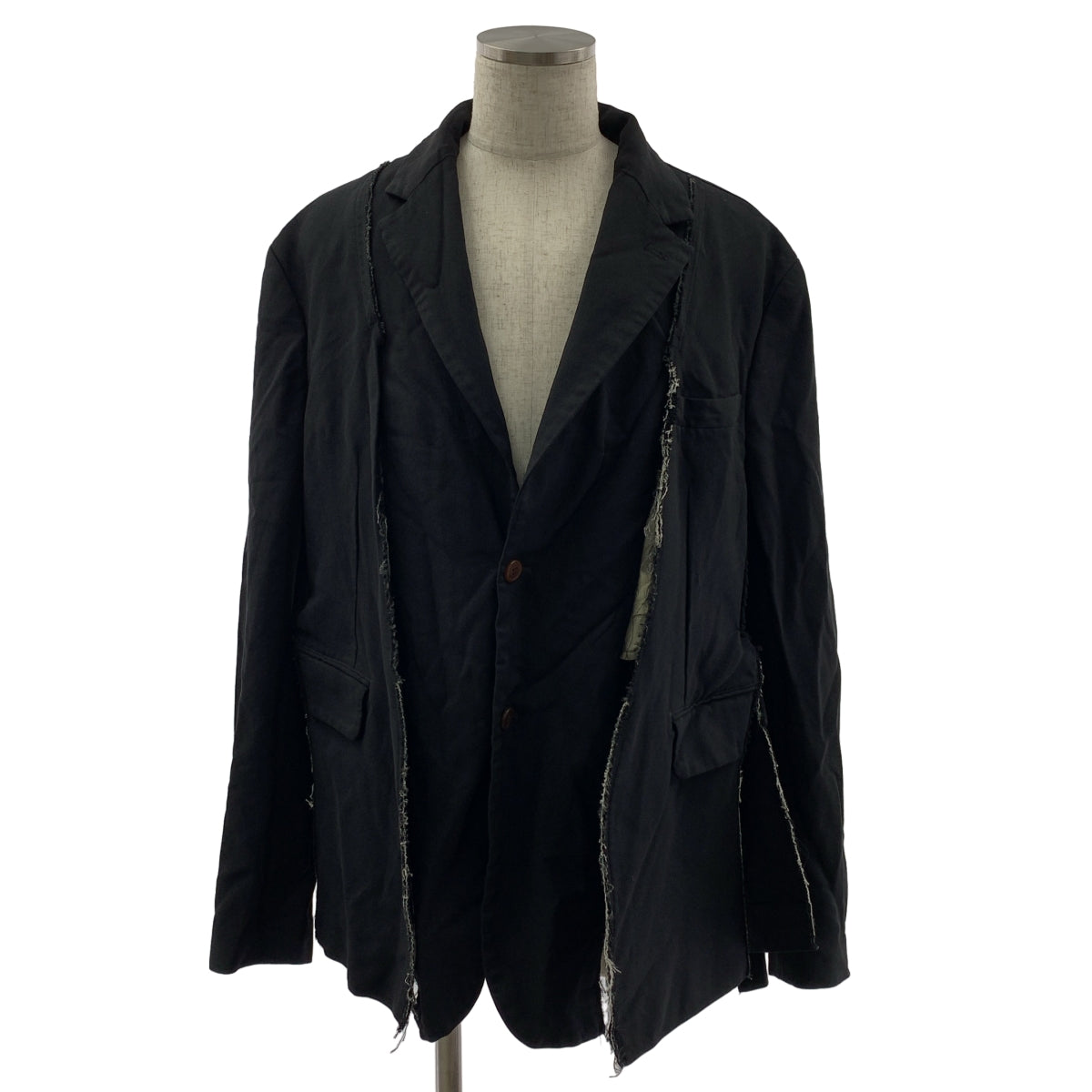 COMME des GARCONS HOMME PLUS / コムデギャルソンオムプリュス | 2024SS | ポリエステル 製品加工 変形 シングルブレスト ジャケット | XL | メンズ