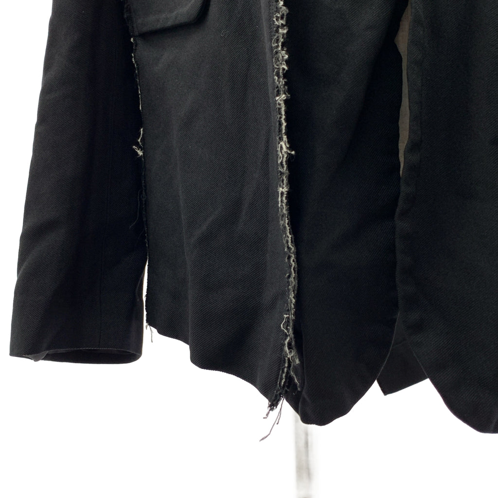 COMME des GARCONS HOMME PLUS / コムデギャルソンオムプリュス | 2024SS | ポリエステル 製品加工 変形 シングルブレスト ジャケット | XL | メンズ