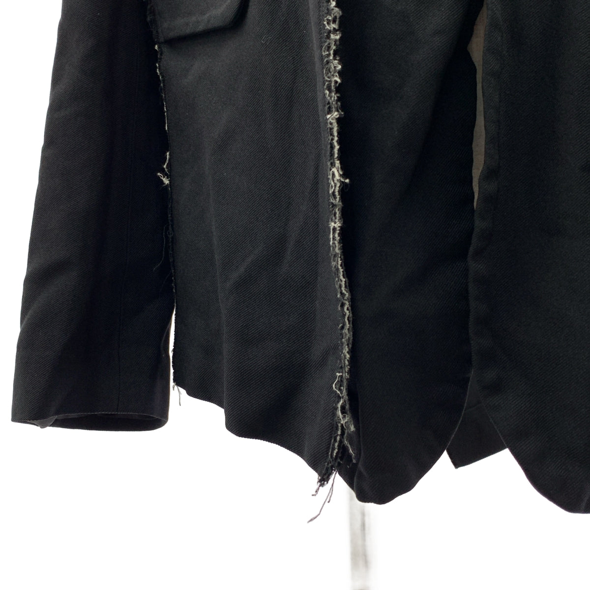 COMME des GARCONS HOMME PLUS / コムデギャルソンオムプリュス | 2024SS | ポリエステル 製品加工 変形 シングルブレスト ジャケット | XL | メンズ