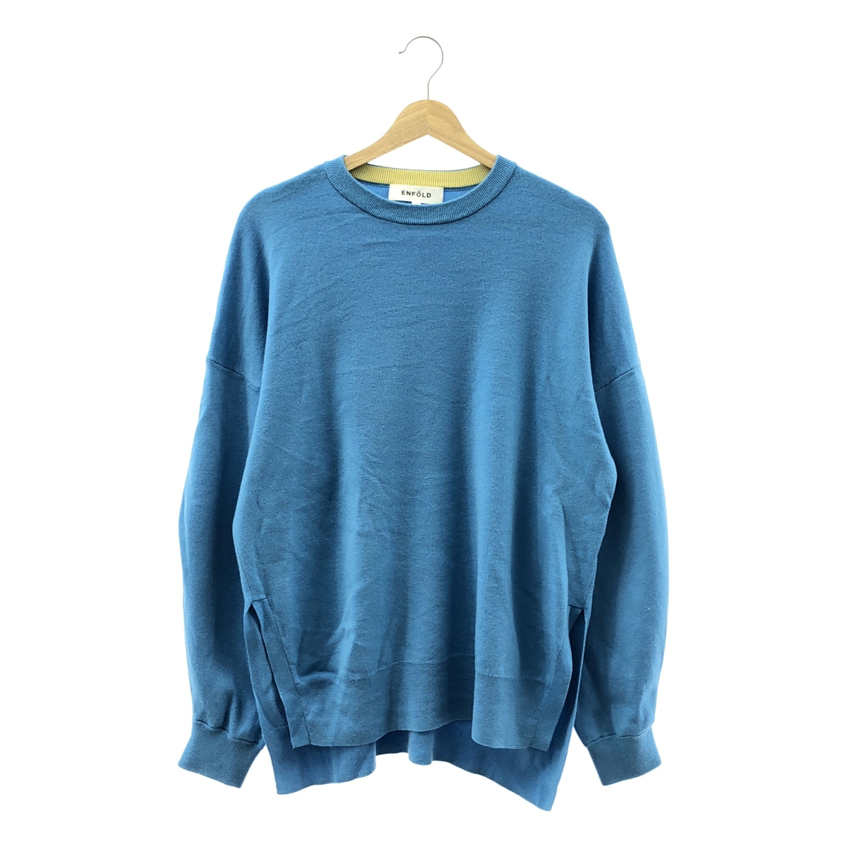 ENFOLD | 繭型袖套衫 針織衫，側開衩 | 尺寸 38 | 女款