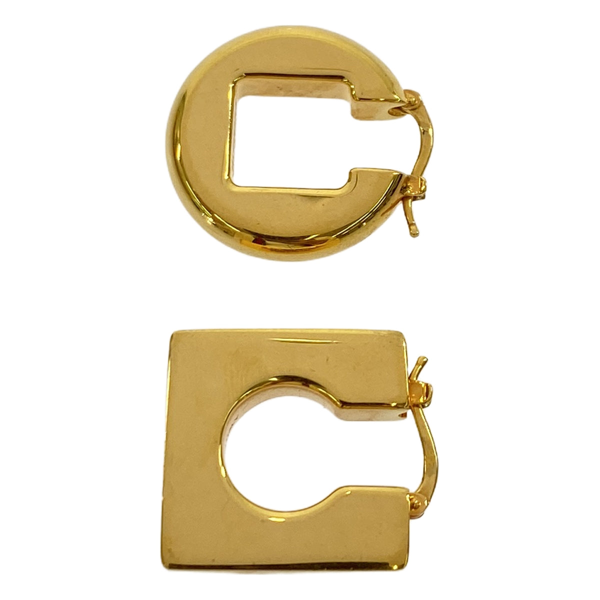 JACQUEMUS / ジャックムス | LES BOUCLES ROND CARRE ピアス | ゴールド | レディース