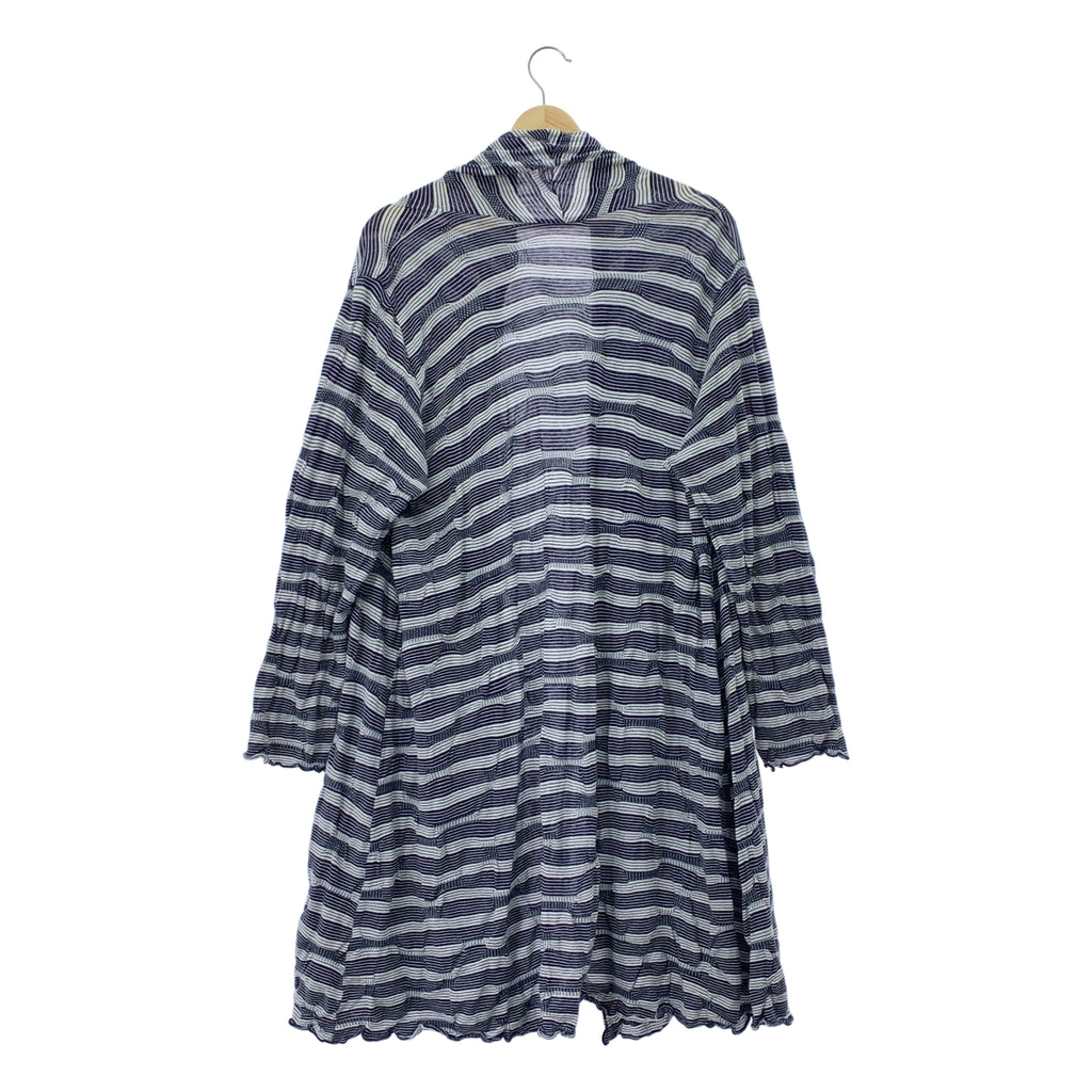 JURGEN LEHL / 요건 레일 | 테두리 코튼 롱 가디건 | M |