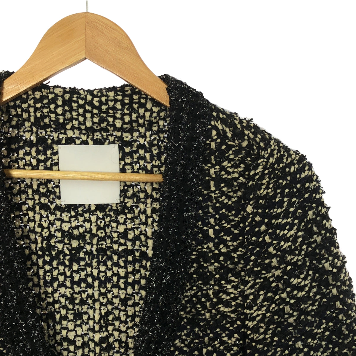 ESTNATION | YONETOMI Knit Tweed Cardigan Jacket | 38 | Women's