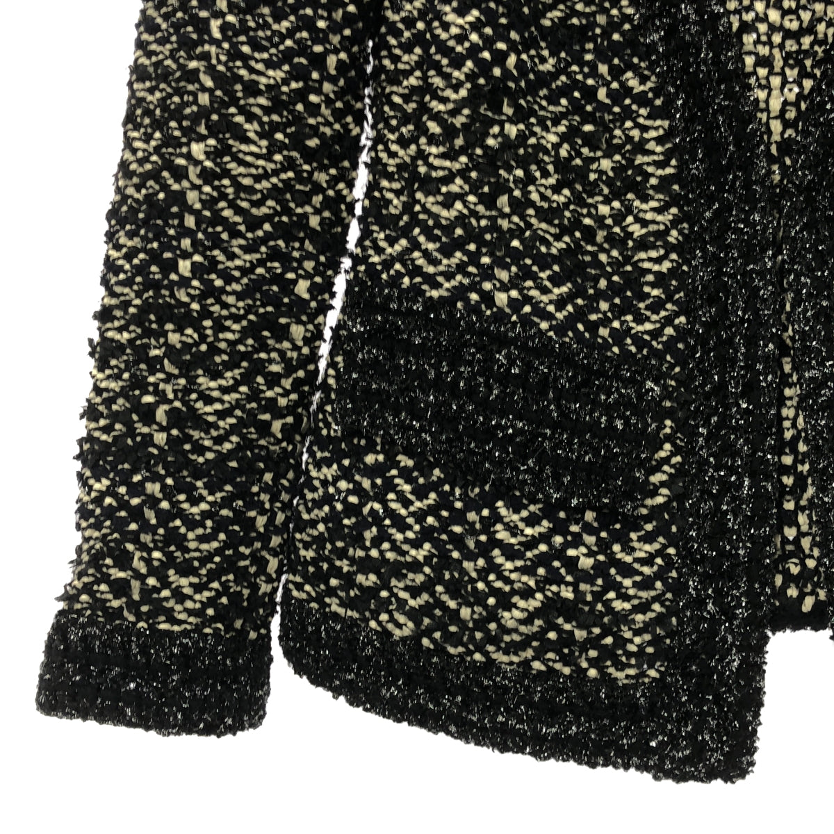 ESTNATION | YONETOMI Knit Tweed Cardigan Jacket | 38 | Women's