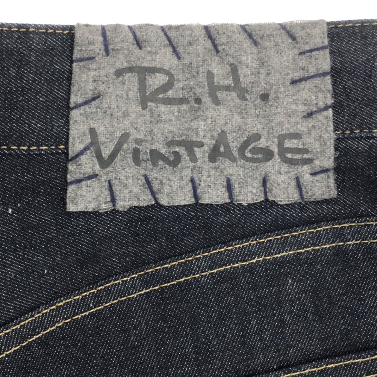 【미품】 RHVINTAGE / 론하만 빈티지 | 와이드 스트레이트 데님 팬츠 | 25 | 인디고 | 여성