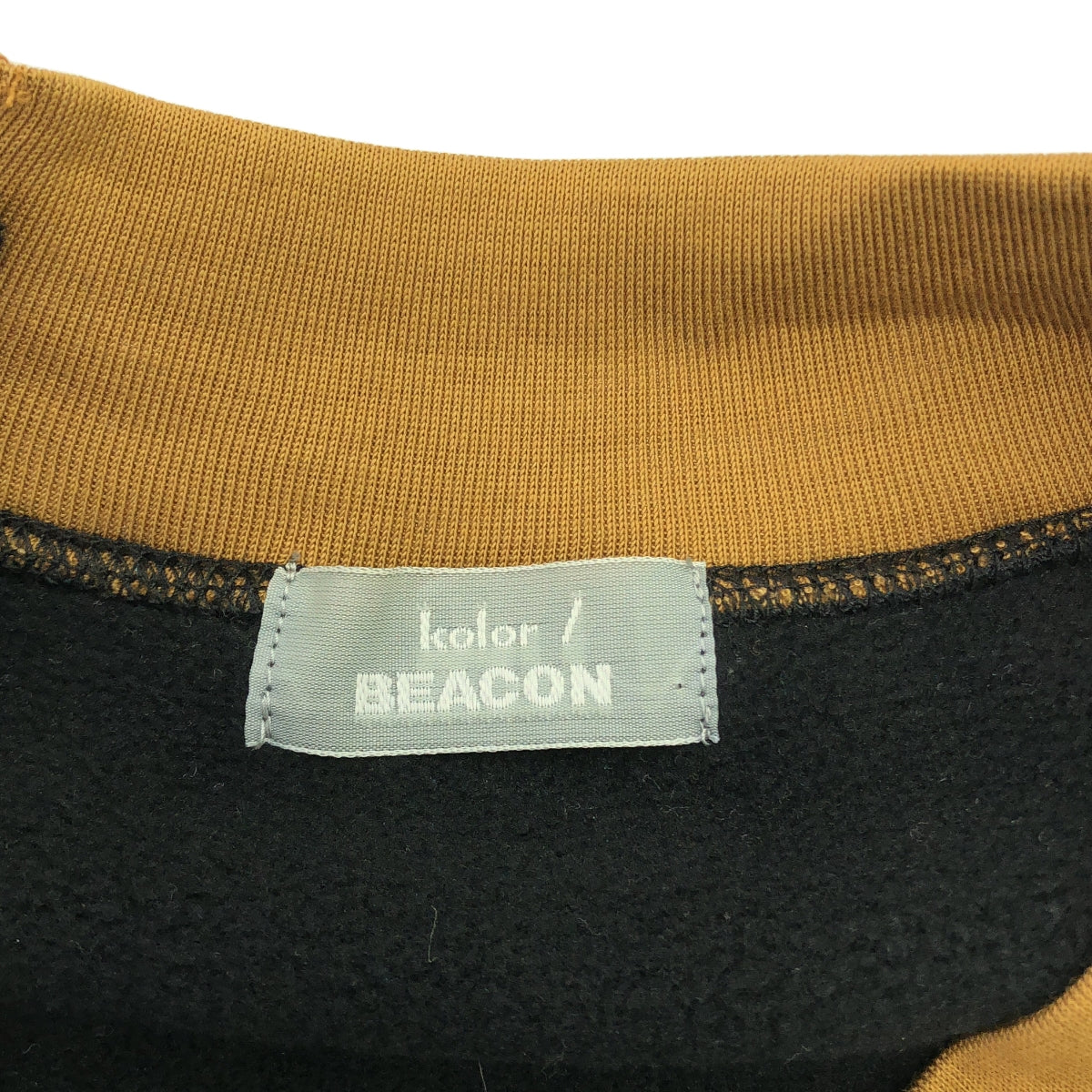 kolor BEACON / カラービーコン | ドッキング スウェット | 3 | ブラック/ネイビー/ベージュ | メンズ