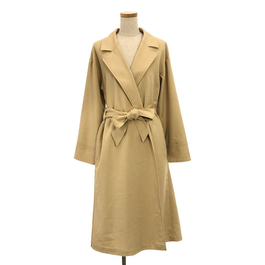 ADAM ET ROPÉ | AER Polyester Rayon Stretch Trench Coat | F | Beige | Women's