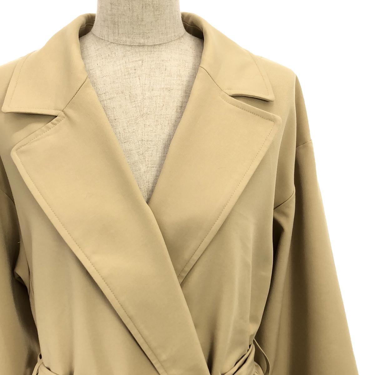 ADAM ET ROPÉ | AER Polyester Rayon Stretch Trench Coat | F | Beige | Women's