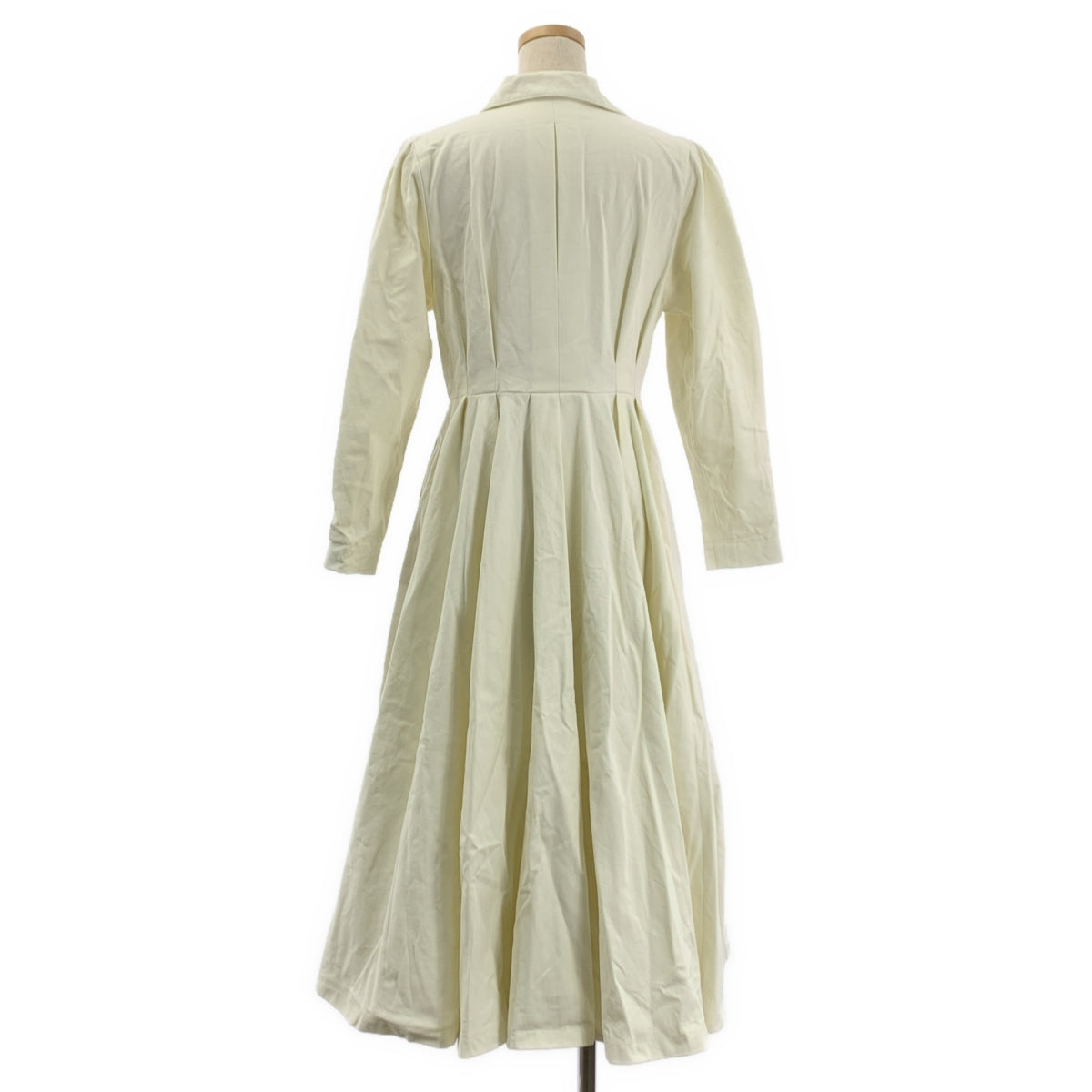 foufou | #17 THE DRESS -waltz- 開領紐扣連身裙 | 0 碼 | 白色 | 女款