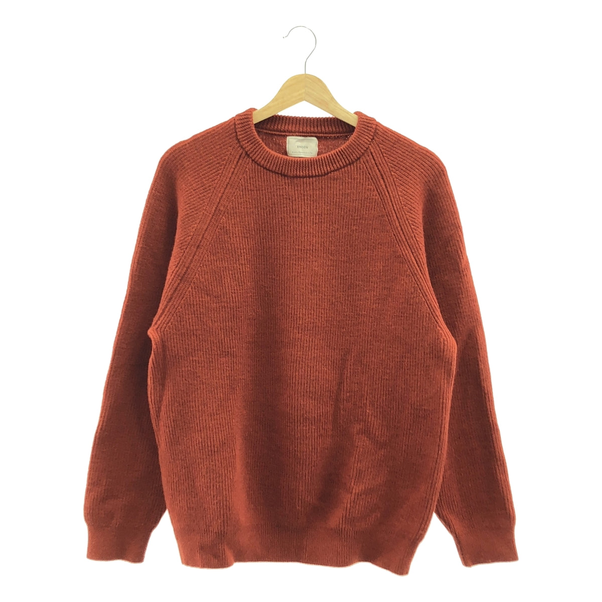 EVCON / 에비콘 | 2023AW | WOOL LOW GAGE ​​CREW NECK 울 리브 니트 | 3 | 여성