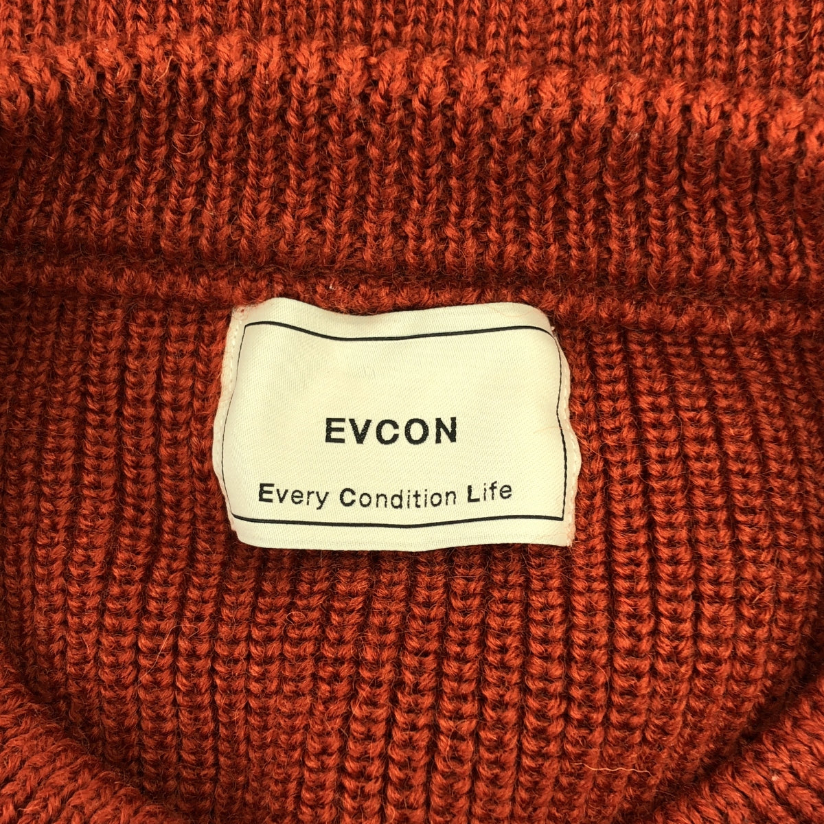 EVCON / 에비콘 | 2023AW | WOOL LOW GAGE ​​CREW NECK 울 리브 니트 | 3 | 여성