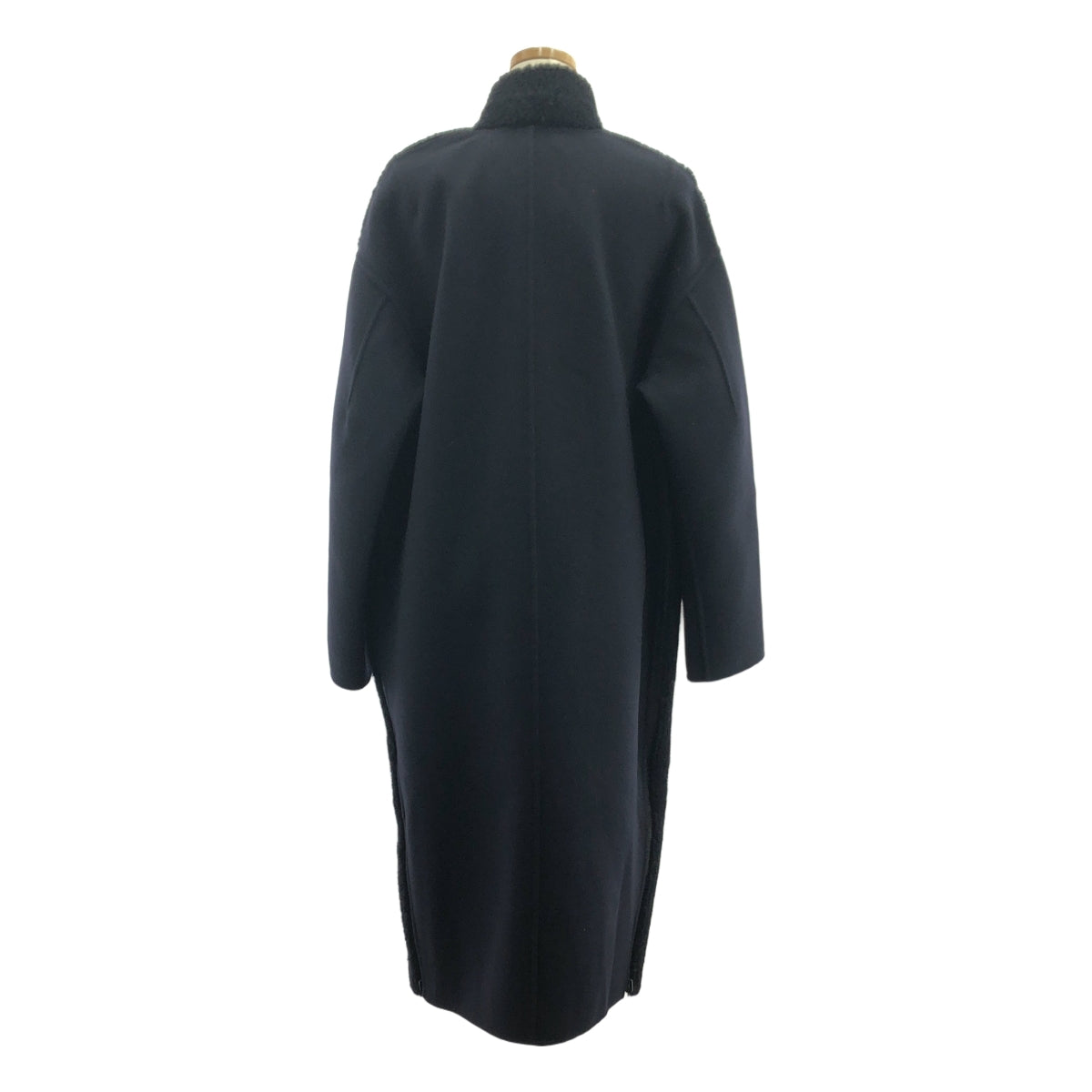 32PARADIS / Trente de Paradis | 羊毛羊絨麥爾登呢雙面剪羊毛大衣 | S | 海軍藍 / 黑色 | 女款
