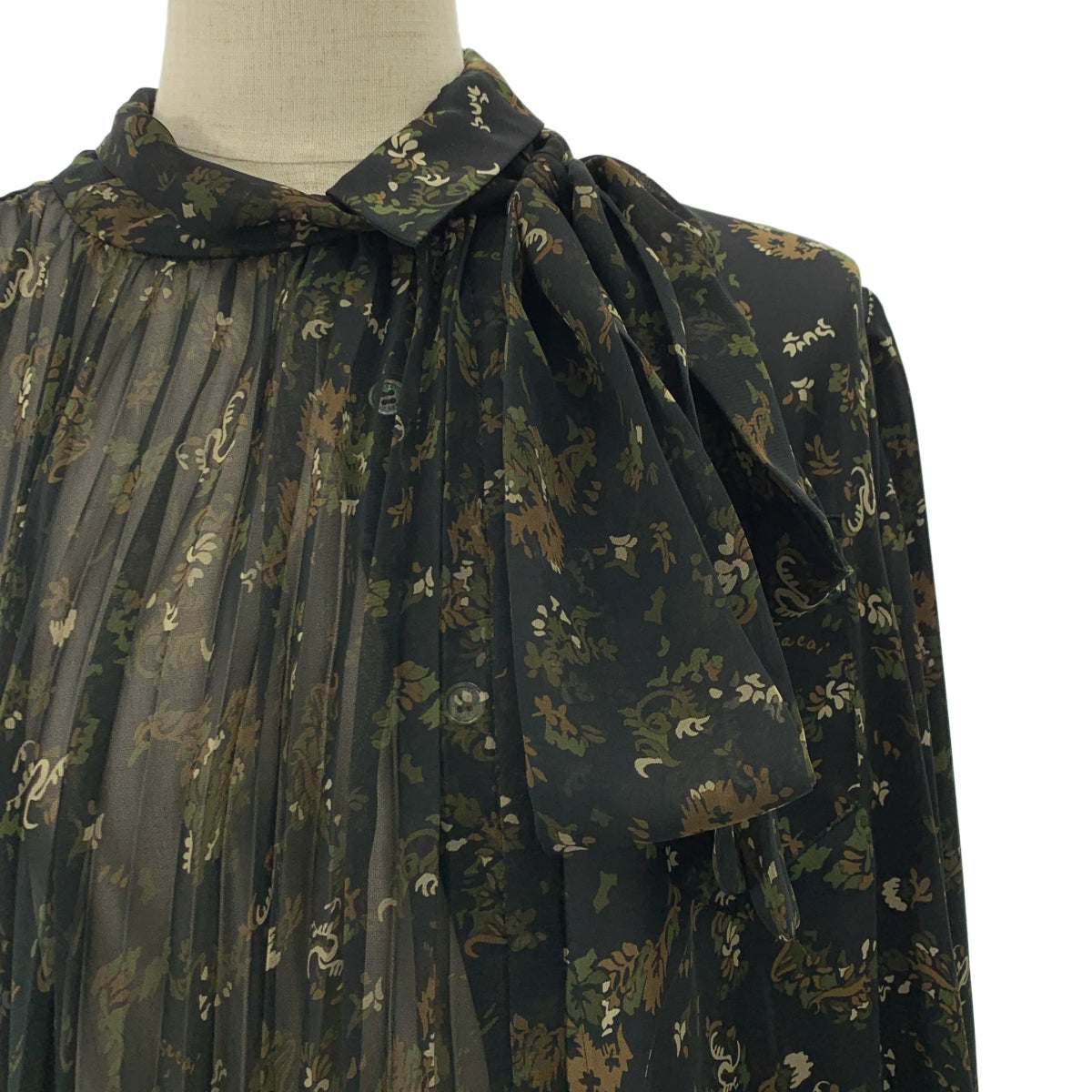 sacai | 褶皺印花雪紡襯衫 | 2 |