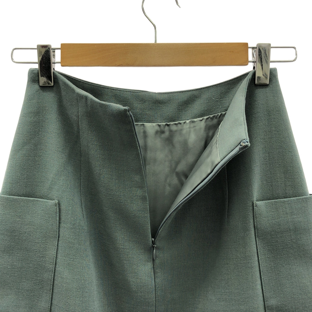 AURALEE / オーラリー | 2021AW | TENSE WOOL DOUBLE CLOTH SKIRT テンスウール ダブルクロス スカート | 0 | ブルーグレー | レディース